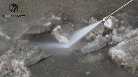 超高压清洗机工业除锈剥树皮管道疏通清除广告路面冲洗机安装使用步骤